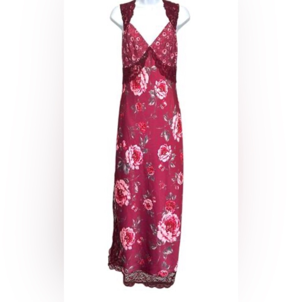 Avec Les Filles Burgundy Floral Dress sz 2, 4, 6, 12 & 14